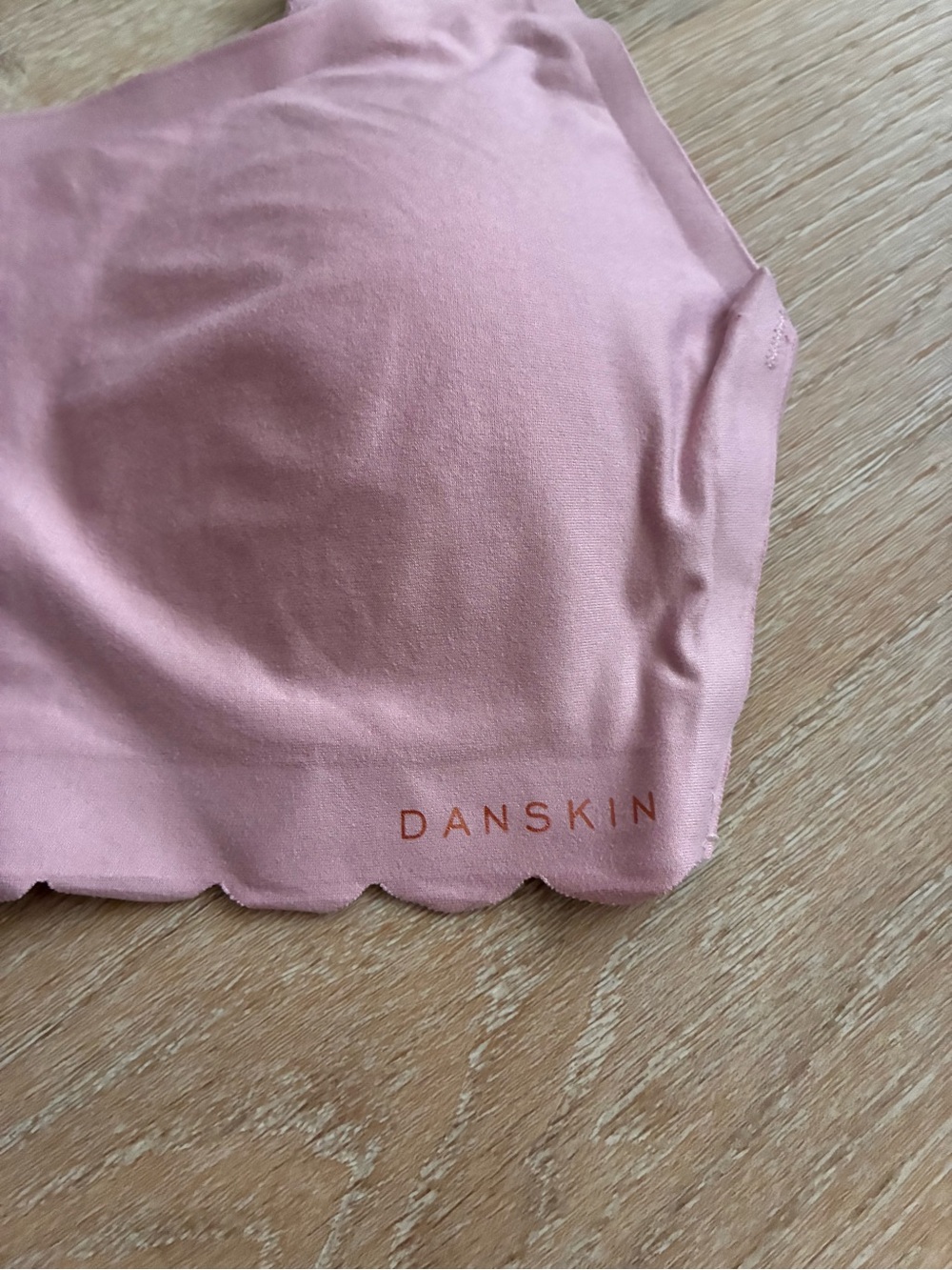 Danskin 3-Pack Scalloped Bralettes in Cream, Pink & Brown - Picture 6 of 9